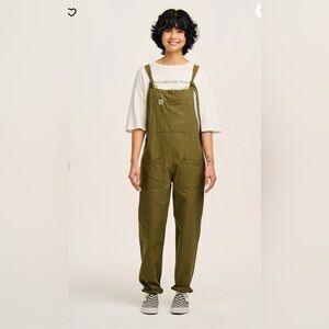 Bnwt Lucy & Yak cotton overalls jumpsuit olive green UK10 US6